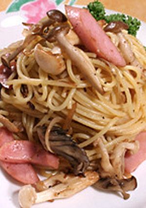 魚肉ソーセージとキノコのパスタ-レシピのメイン写真