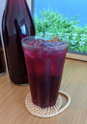 私流 甘すぎないしそジュース-レシピのメイン写真