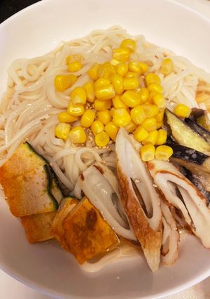 夏野菜のぶっかけうどん-レシピのメイン写真