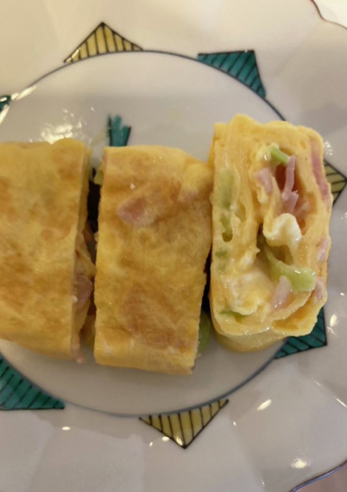 ハムとネギの卵焼き-レシピのメイン写真
