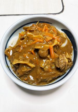 牛すじカレーうどん-レシピのメイン写真