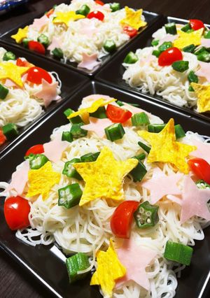 七夕に！七夕そうめん-レシピのメイン写真