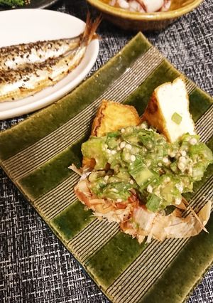 厚揚げオクラのせ-レシピのメイン写真