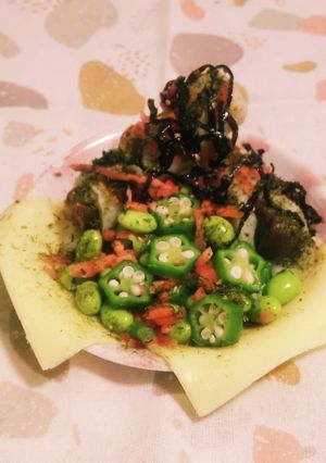 竹輪甘栗詰め «ごま昆布煮&オクラ枝豆»-レシピのメイン写真