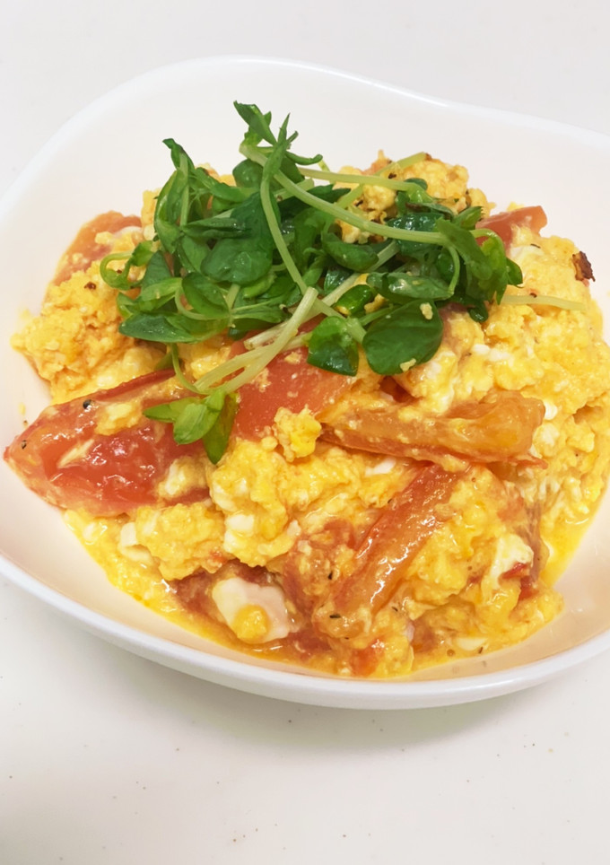 ふわふわ卵とトマトの炒め物-レシピのメイン写真