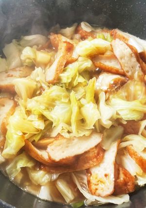 キャベツとさつま揚げの煮物-レシピのメイン写真