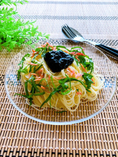 ランチに★海苔佃煮の冷製パスタ-レシピのメイン写真