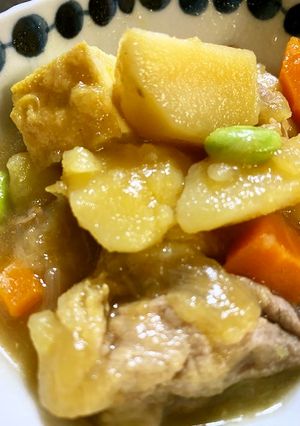 カレー肉じゃが/七尾市学校給食-レシピのメイン写真