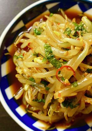究極のご飯のお供！「ピリ辛しそもやし」-レシピのメイン写真
