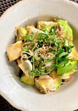 ミックス薬味とアボカドの特製ダレ冷奴-レシピのメイン写真