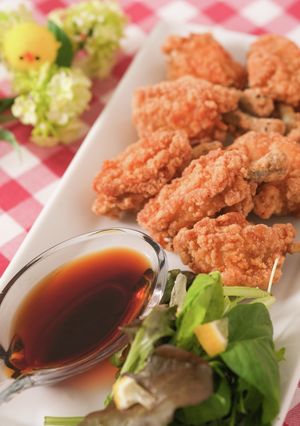 リンゴ酢チキン～ヒーロー揚げディップ～-レシピのメイン写真