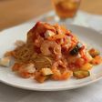 ラタトュイユとクリームチーズの冷製パスタ