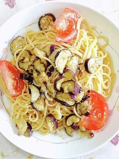 なすとトマトの冷製パスタ-レシピのメイン写真