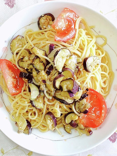 なすとトマトの冷製パスタ-レシピのメイン写真