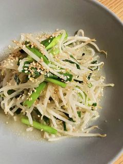 にんにくと塩こうじのもやしニラ炒め-レシピのメイン写真