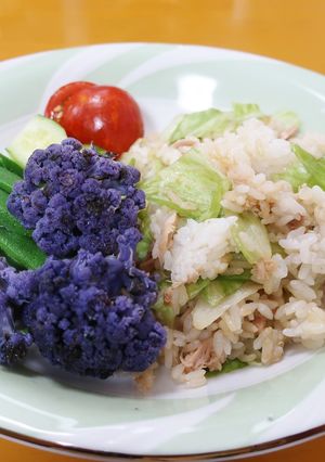 切って和えるだけ、レタスとツナのランチ-レシピのメイン写真