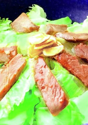 切って混ぜるだけ！レタス美容丼♡-レシピのメイン写真