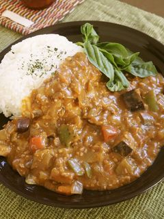 夏野菜のキーマカレー-レシピのメイン写真