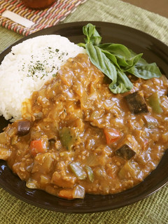 夏野菜のキーマカレー-レシピのメイン写真