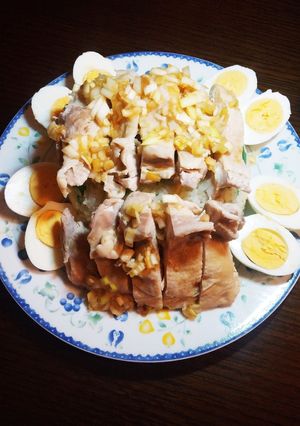 鶏とセロリのカオマンガイ風炊き込みご飯-レシピのメイン写真