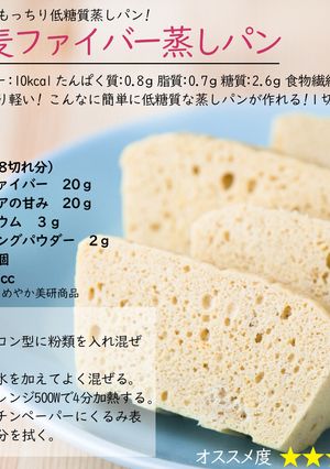 基本の小麦ファイバー蒸しパン-レシピのメイン写真
