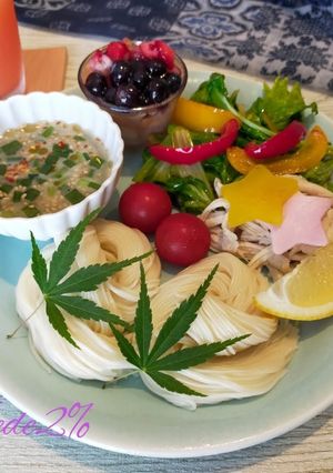セロリ好きの為のエスニックそうめん-レシピのメイン写真