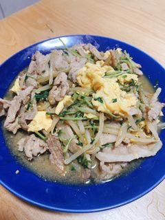豚こまと豆苗の甘辛炒め-レシピのメイン写真
