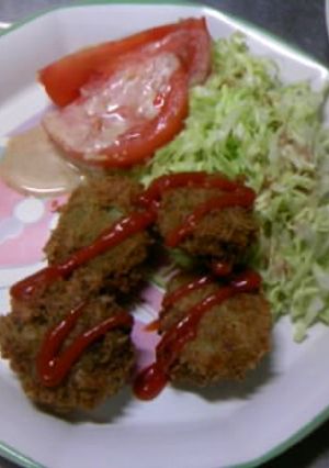 簡単にんにくチーズキャベツコロッケ-レシピのメイン写真