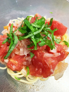 トマトの冷製パスタ-レシピのメイン写真