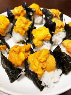 美味しいすぎ!ハーフ軍艦巻き(ウニ)-レシピのメイン写真