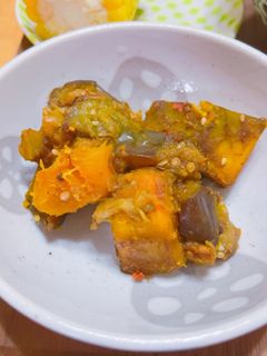 野菜を消費♪ナスとカボチャの中華炒め-レシピのメイン写真