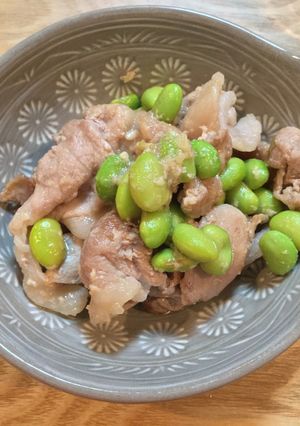 豚肉と枝豆の塩麹ぽん酢炒め-レシピのメイン写真