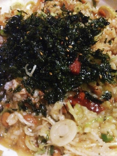 牛丼と卵と納豆の混ぜご飯-レシピのメイン写真