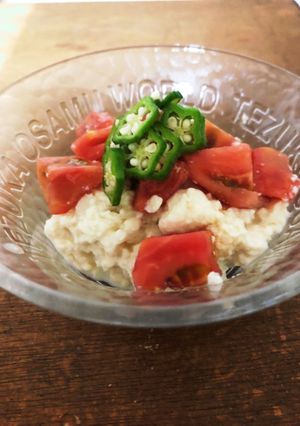 #切って和えるだけ　潰し豆腐のサラダ-レシピのメイン写真