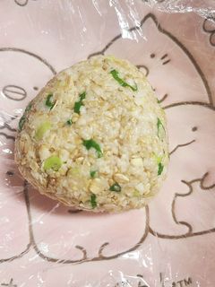 オートミールおにぎり (ネギ塩ゴマ油味)-レシピのメイン写真