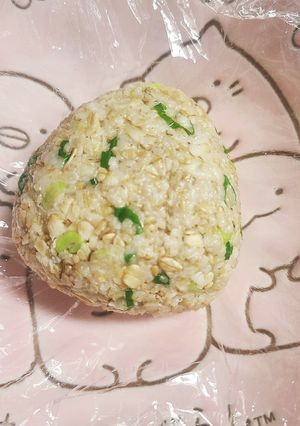 オートミールおにぎり (ネギ塩ゴマ油味)-レシピのメイン写真