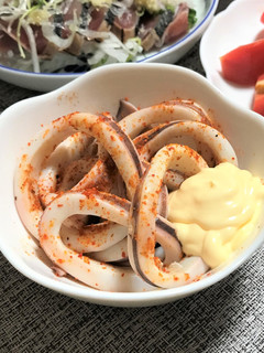 おつまみに♪「柔らかイカの辛味マヨ」-レシピのメイン写真
