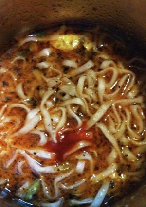 チキンラーメンミニを担々麺化-レシピのメイン写真