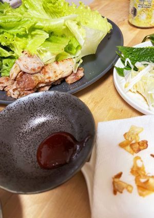 豚バラブロック☆お家で、サムギョプサルっ-レシピのメイン写真