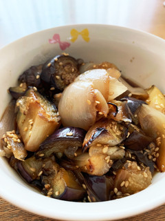 簡単なすと玉ねぎの揚げ浸し-レシピのメイン写真