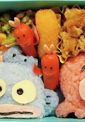 ハンギョドンとさゆりちゃんおにぎり弁当！-レシピのメイン写真