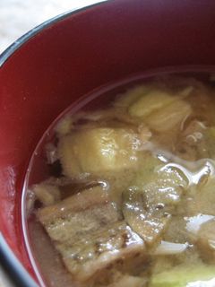 焼きナスとみょうがのお味噌汁♪-レシピのメイン写真