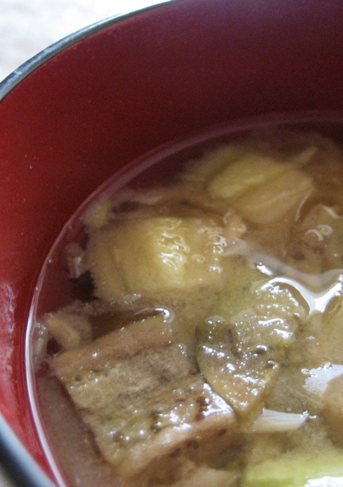 焼きナスとみょうがのお味噌汁♪-レシピのメイン写真