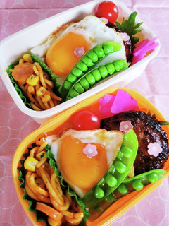 のっけ弁☆ハンバーグ&目玉焼き☆-レシピのメイン写真