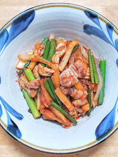 豚ロースとニンニクの芽とポテトの中華炒め-レシピのメイン写真