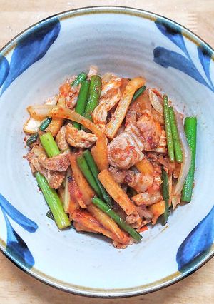 豚ロースとニンニクの芽とポテトの中華炒め-レシピのメイン写真