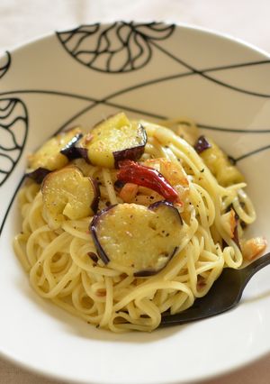 絶品！なすとアンチョビのオイルパスタ-レシピのメイン写真