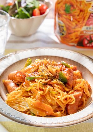 レンチンナポリタン焼きそば-レシピのメイン写真