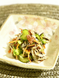 切って和えるだけ★ひじきサラダ★梅ポン酢-レシピのメイン写真