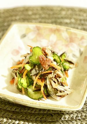 切って和えるだけ★ひじきサラダ★梅ポン酢-レシピのメイン写真